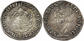 Ferrara. Alfonso II d'Este (1559-1597). Diamante s.d. MIR 319/6. AG. g. 2.02 NC. SPL.