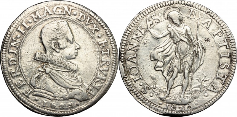Firenze. Ferdinando II (1621-1670). Piastra 1625/1626 (6 rovesciati). CNI 40. Ra...