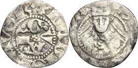 Guardiagrele. Ladislao di Durazzo (1391-1414). Bolognino. MIR 460. AG. g. 0.53 mm. 15.00 NC. qBB.