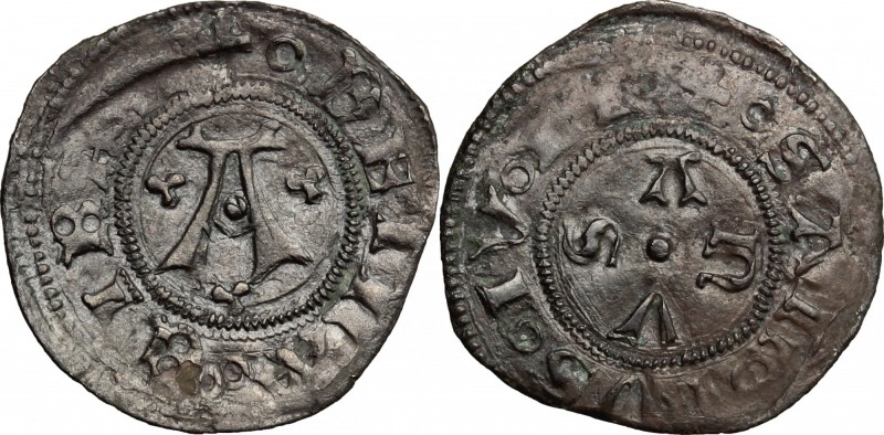 Macerata. Autonome (1404-1447). Bolognino. B. 1095. AG. g. 0.66 mm. 19.50 BB.