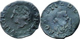 Mantova. Francesco II (1484-1519). Quattrino. CNI 35/53. MIR 438. AE. g. 0.79 Bel BB.