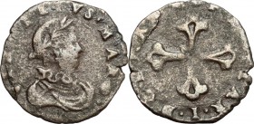Mantova. Carlo I Gonzaga Nevers (1627-1637). Sesino. CNI 51/52. MIR 659. MI. g. 0.88 mm. 15.00 R. BB.