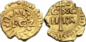Messina. Federico II (1197-1250). Multiplo di tarì. Sp. 59. MIR 65. AU. g. 1.94 mm. 12.00 R. SPL.