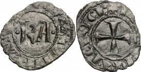 Messina. Carlo I d'Angiò (1266 -1282). Denaro. Sp. 37. MIR 160. MI. g. 0.61 mm. 15.00 NC. BB-BB+.