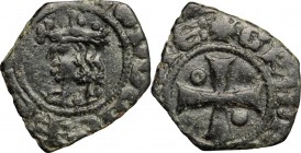 Messina. Ludovico d'Aragona (1342-1355). Denaro. Sp. 20/21. MIR 192. MI. g. 0.69 mm. 12.00 BB.