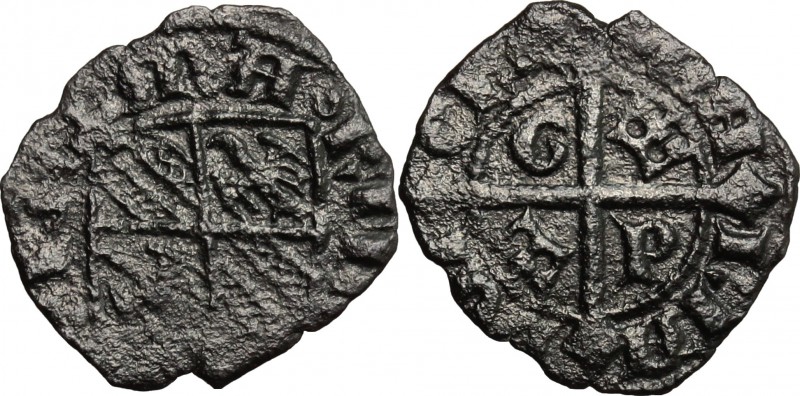Messina. Maria e Martino (1396-1402). Denaro. Sp. 8/14. MIR 219. MI. g. 0.51 mm....