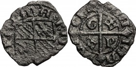 Messina. Maria e Martino (1396-1402). Denaro. Sp. 8/14. MIR 219. MI. g. 0.51 mm. 13.50 BB.