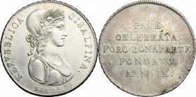 Milano. Repubblica Cisalpina (1800-1802). 30 soldi, anno IX. Pag. 9. AG. mm. 29.50 R. BB+.