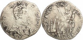 Modena. Cesare d'Este (1597-1628). Giorgino. CNI tav. XVIII, 7. Rav. Mor. 22. MIR 693. AG. g. 2.38 mm. 23.50 R. MB/BB.