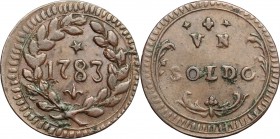 Modena. Ercole III d'Este (1780-1796). Soldo 1783. CNI 45/48. MIR 864. CU. g. 1.98 mm. 18.50 Bel BB+.