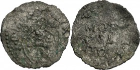 Montalto. Sisto V (1585-1590). Quattrino. M. 137. Berm. 1388. MI. g. 0.46 mm. 16.00 R. qBB.