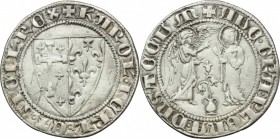 Napoli. Carlo I d'Angiò (1266-1285). Saluto. P/R 3 MIR 20. AG. g. 3.22 mm. 24.00 R. BB.