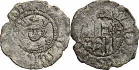 Napoli. Ferdinando I d'Aragona (1458-1494). Denaro con S alla destra del Re. P/R 31c. MIR 81/3. MI. g. 0.63 mm. 17.00 R. qBB-BB.