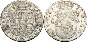 Napoli. Carlo II (1676-1700). Tarì 1685. P/R 12. MIR 298/4. AG. g. 5.60 mm. 26.50 qSPL.
