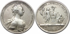 Napoli. Ferdinando IV (1759-1816). Medaglia 1768 per le nozze con Maria Carolina d'Austria. RIcc. 23 D'Auria 25. AG. mm. 43.00 Inc. A. Wideman. R. BB....