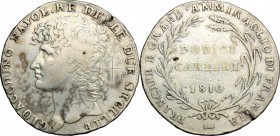 Napoli. Gioacchino Murat (1808-1815). Dodici carlini 1810. P/R 2. MIR 434/1. AG. g. 27.41 mm. 39.00 R. Graffito nel campo del D/ BB.