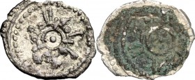 Palermo. Al Aziz (975-996), Califfo Fatimide. Kharruba. Travaini 239. AG. g. 0.20 mm. 10.00 R. BB+.