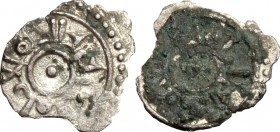 Palermo. Al Aziz (975-996), Califfo Fatimide. Kharruba. Travaini 239. AG. g. 0.20 mm. 9.00 R. BB.