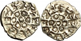 Palermo. Al Mustansir (1036-1094), Califfo. Robai. Sp. 41. MIR 412. AU. g. 0.80 mm. 13.00 Bel BB.