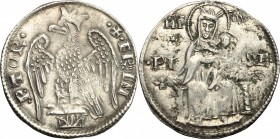 Pisa. Repubblica a nome di Federico I (1155-1312). Grosso da 2 soldi. MIR 397. AG. g. 3.24 mm. 23.00 R. BB.