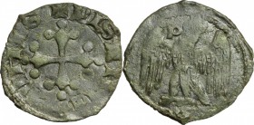 Pisa. Repubblica a nome di Federico II (1313-1406). Picciolo. MIR 419. MI. g. 0.66 R. BB.