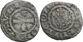 Ravenna. Anonime Arcivescovili (sec. XIII-XIV). Mezzo denaro. MIR 1252. MI. g. 0.43 mm. 14.00 RR. qBB.