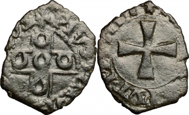 Roma. Pio II (1458-1464). Picciolo. Berm. 371. MI. g. 0.55 mm. 14.50 R. BB.