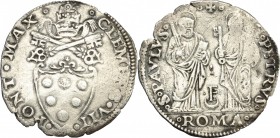 Roma. Clemente VII (1523-1534). Giulio. Berm. 844. AG. g. 3.54 mm. 28.00 BB.