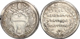 Roma. Clemente XI (1700-1721). Testone A. VIII. Berm. 2404. AG. g. 8.94 mm. 32.00 R. BB.