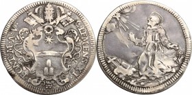 Roma. Clemente XI (1700-1721). Giulio A. V. Berm. 2422. AG. g. 2.87 mm. 26.00 R. BB.