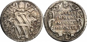Roma. Clemente XII (1730-1740). Testone A. V. Berm. 2629. AG. g. 8.29 mm. 31.00 R. BB+.