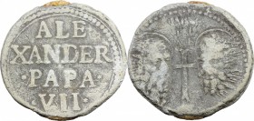 Roma. Alessandro VII (1655-1667), Fabio Chigi da Siena. Bolla. Ser. 156. PB. R. Bel BB.