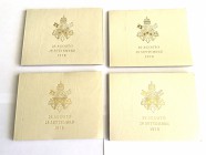 Roma - Città del Vaticano. Giovanni Paolo I (1978). Lotto di 4 monete da 1'000 lire 1978 in confezione zecca.