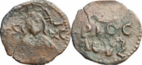 Salerno. Ruggero Borsa (1085-1111). Follaro con Redentore. MIR 560. AE. g. 2.17 mm. 22.00 R. BB.