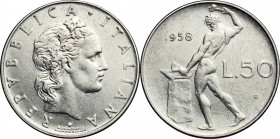 50 lire 1958. Mont. 15. AC. R. BB+/qSPL.