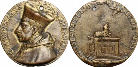 Milano. Carlo Borromeo (1538-1584). Medaglia celebrativa s.d. (c. 1580). D/ CAR BORROMEVS CARD ARCHIEP MEDI. Busto a sinistra con mantello. R/ SOLA GA...