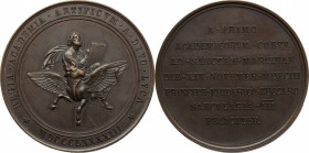 Roma. Medaglia della Regia Accademia di San Luca,1893 per il quarto centenario dalla fondazione, voluta da Federico Zuccari. AE. mm. 54.50 SPL.