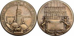 Venezia. Medaglia 25 aprile 1912 per la riedificazione del campanile di San Marco. AR. mm. 43.00 Inc. Saroldi Enrico-Cappuccio Angelo. SPL.