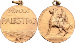 Casa Savoia. Vittorio Emanuele III (1900-1943). Medaglia 1921 per il varo della Regia nave Palestro. AE. mm. 36.00 SPL.
