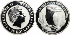 Australia. Elizabeth II (1952 -). 30 dollars 2012 (1 kilo 999 silver). AG. Some edge knocks. Mint state.