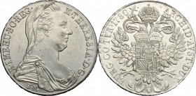 Austria. Maria Theresa (1740-1780). Thaler (1780), Milan mint, 1815-1841. AR. g. 27.96 mm. 40.00 RR. About EF/EF.