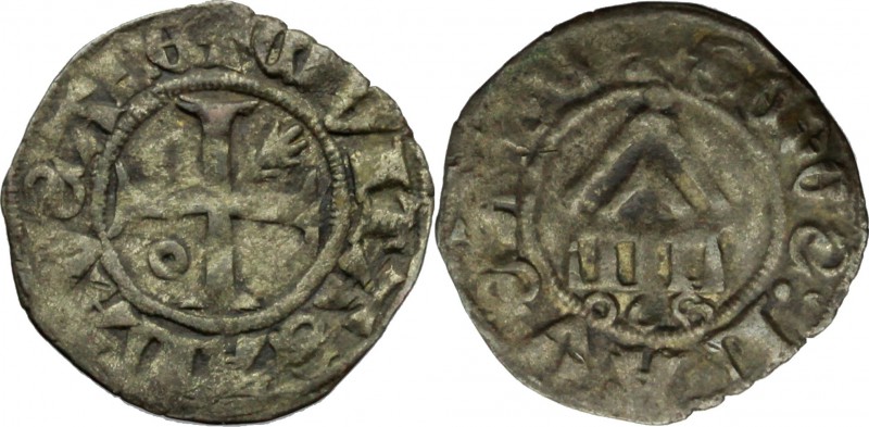 Switzerland. Anonymous issues (1273-1354). Denier, Lausanne. HMZ 930. AG. mm. 17...
