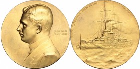 Austria. Franz Joseph (1848-1916). Medal 1914-1915. AE. mm. 60.00 Inc. A. Hartig. EF.