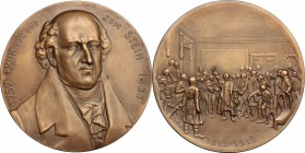 Belgium. Heinrich Friedrich Karl von und zum Stein (1757-1831), Prussian statesman. Medal celebrating the formation of the last European coalition aga...
