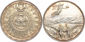 Switzerland-Schwyz. Medal 1891, for the 6 centenary of Federal oath in Brunnen 1291. Schulth. 44. AR. mm. 50.50 Inc. Morgarten - Sempach. EF.