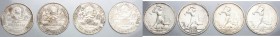 Russia. Lotto di 4 monete da 50 kopechi: 1924 (3) e 1926 (1). AG.