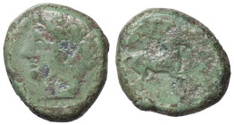GRECHE - SICILIA - Siracusa - Gerone II (274-216 a.C.) - AE 16 Mont. 5317/8; S. Ans. 1022/3 (AE g. 5,61)
BB