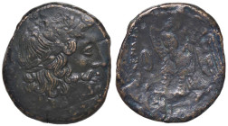 GRECHE - RE TOLEMAICI - Tolomeo II, Filadelfo (285-246 a. C.) - AE 27 Sear 7779 var (AE g. 14,39)
BB+/BB
