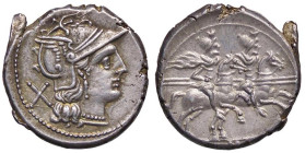 ROMANE REPUBBLICANE - ANONIME - Monete senza simboli (dopo 211 a.C.) - Denario B. 2; Cr. 44/5 (AG g. 4,08)
SPL/SPL+