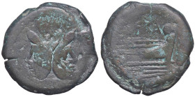 ROMANE REPUBBLICANE - AFRANIA - Spurius Afranius (150 a.C.) - Asse Cr. 206/2 (AE g. 24,11)
MB